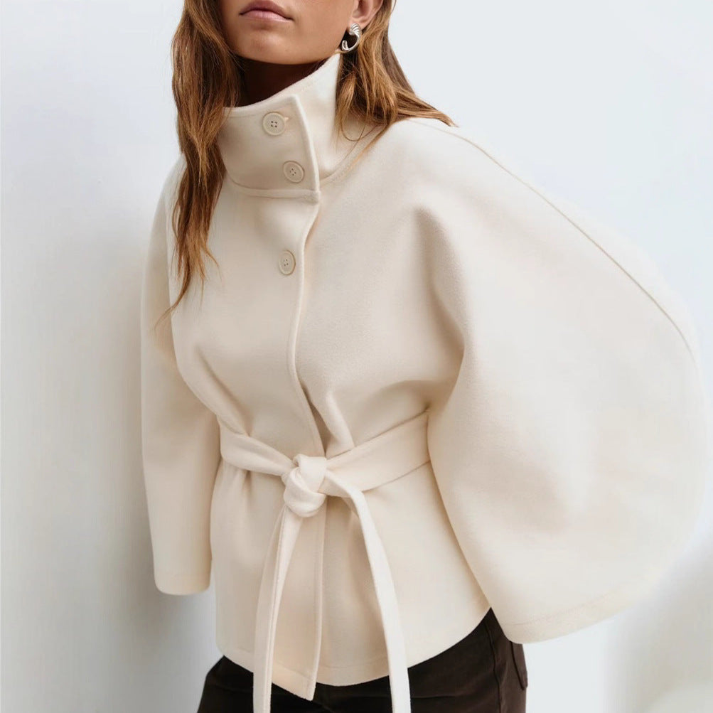 Veste Portefeuille Femme Chic avec Col Montant 4