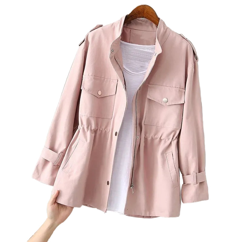 Veste Utilitaire Femme Chic avec Fermeture Éclair 0