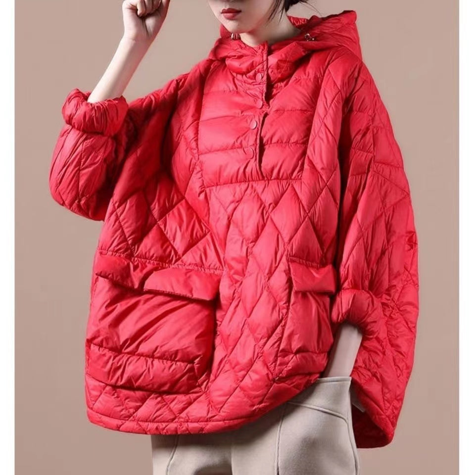 Veste à Capuche Femme Grande Taille Orange 3