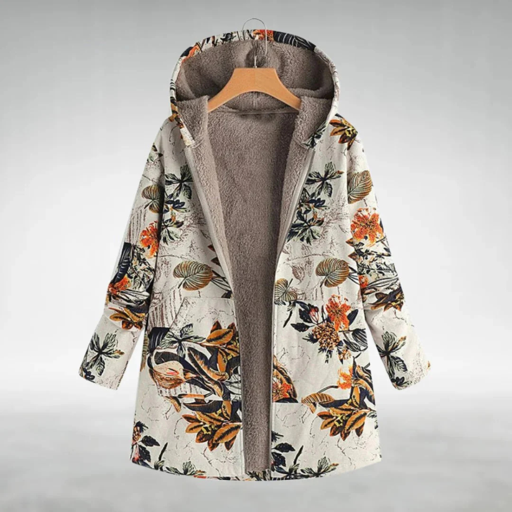 Veste à capuche Femme Patchwork Décontractée 1