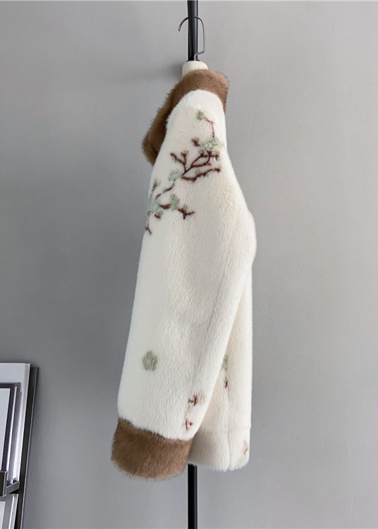 Veste d'Hiver Vintage à Col Montant avec Glands 2