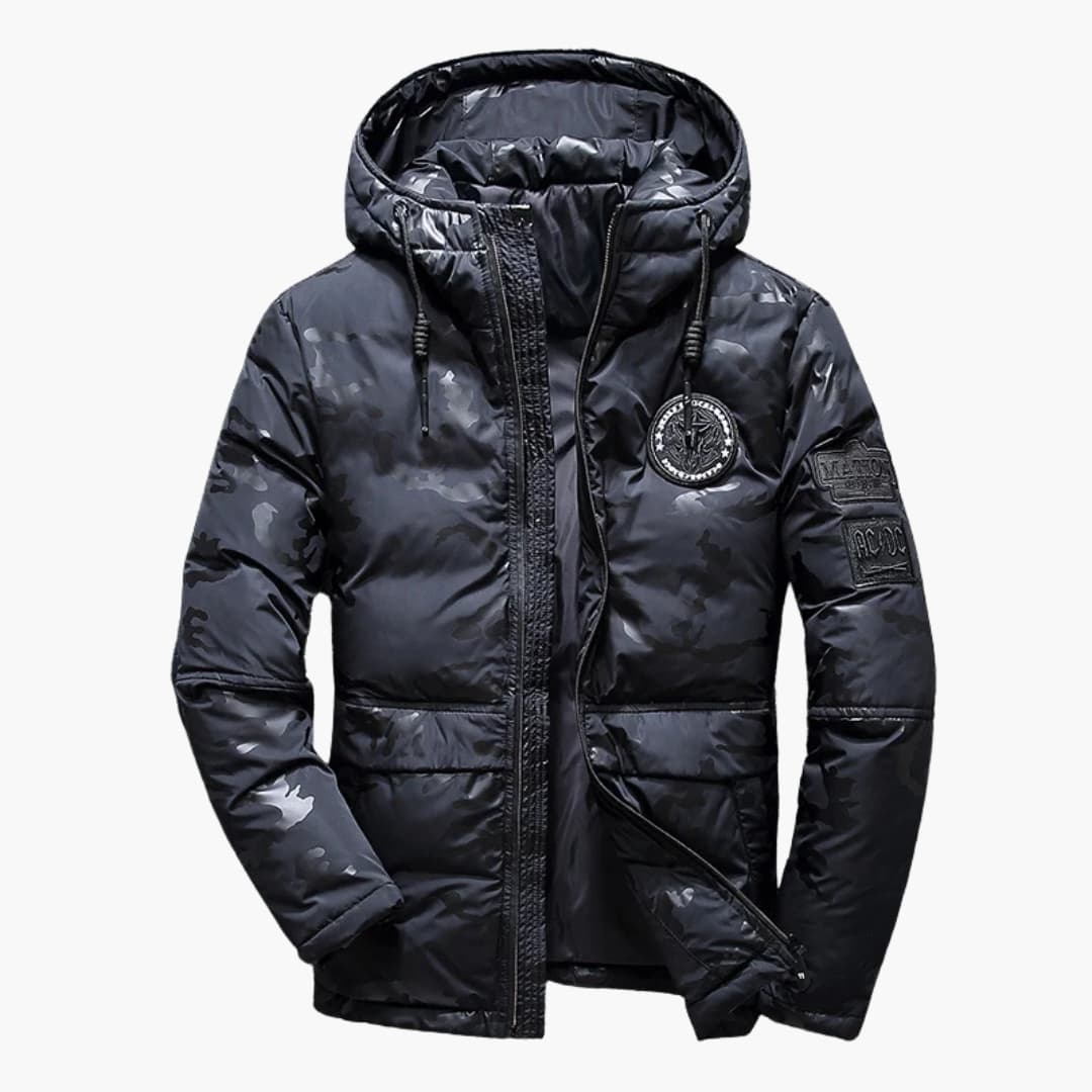 Veste d'Hiver pour Hommes avec Capuche et Fermeture Éclair 1