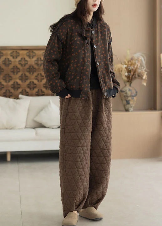 Veste d'hiver femme à motifs floraux modernes 3