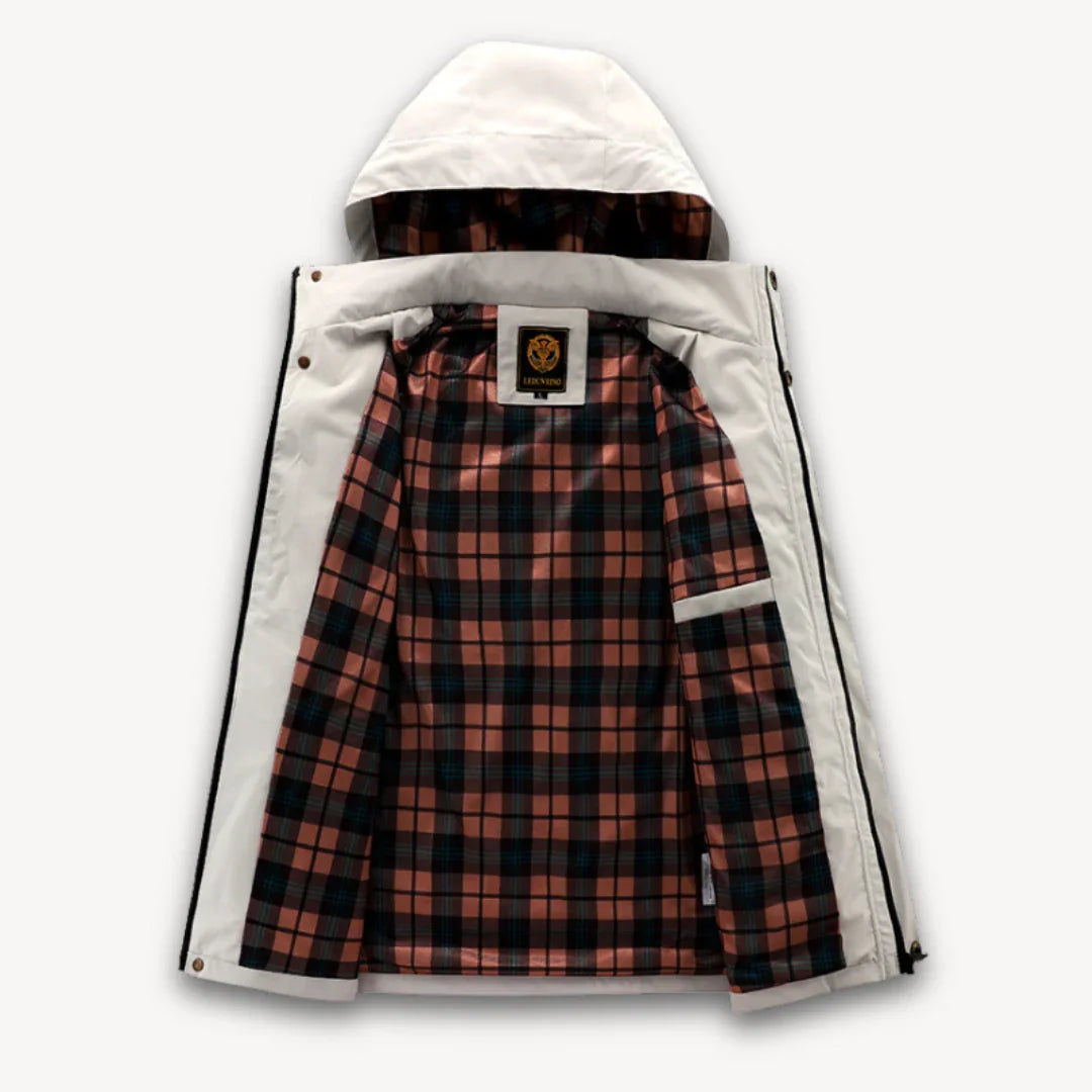 Veste d'hiver imperméable pour homme avec capuche 2