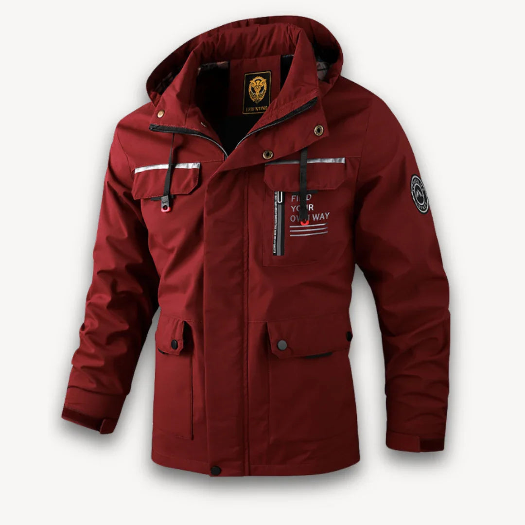 Veste d'hiver imperméable pour homme avec capuche 3