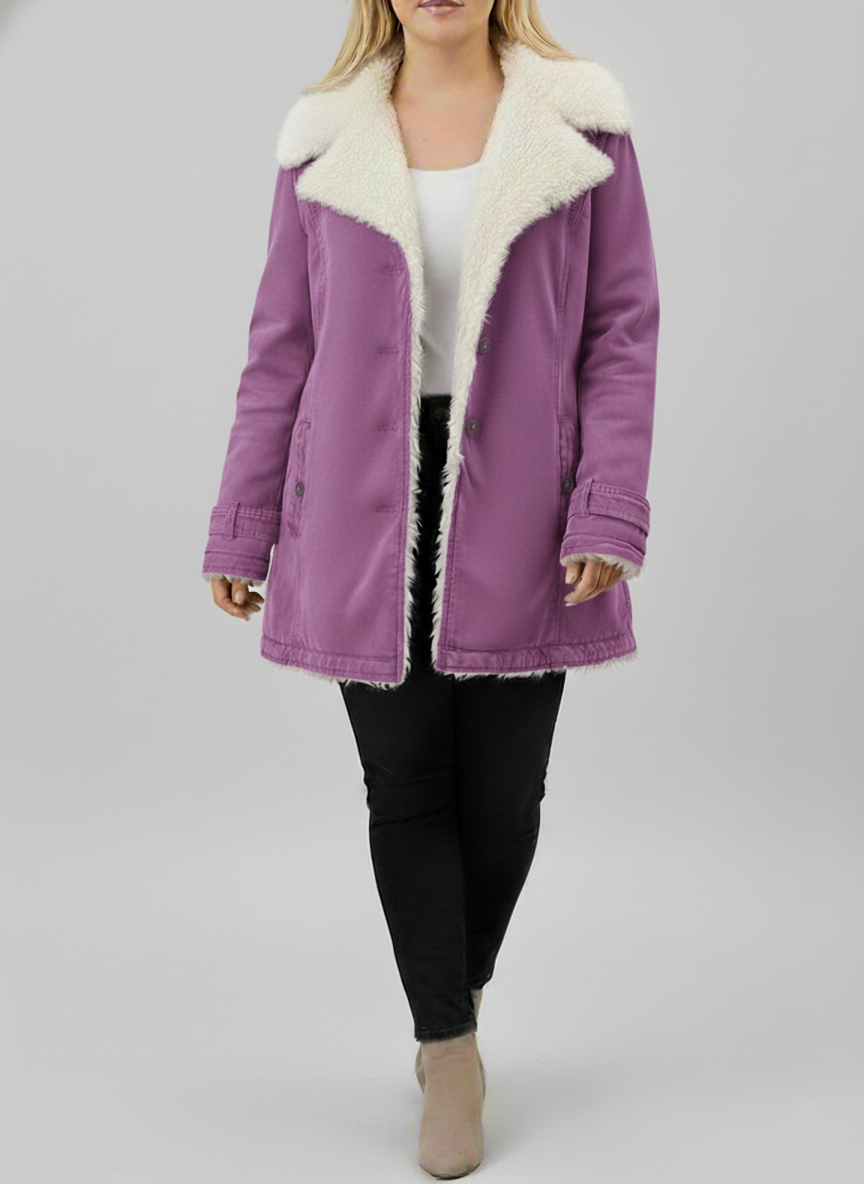 Veste d'hiver pour femme avec doublure Sherpa 7