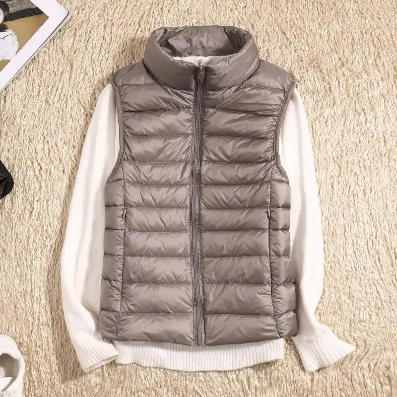 Veste doudoune légère zippée pour femme 11
