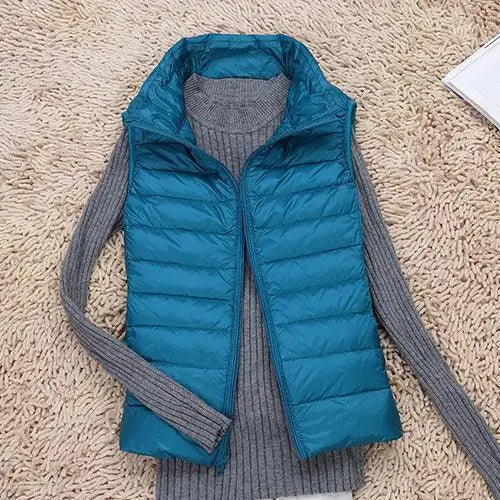 Veste doudoune légère zippée pour femme 2
