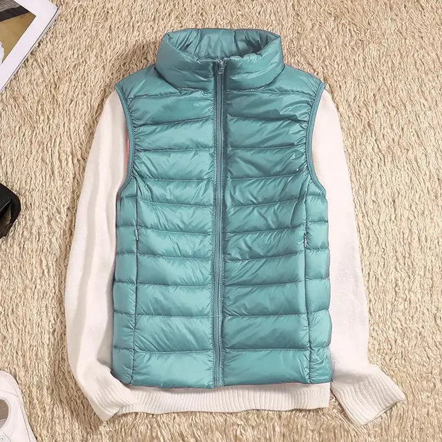 Veste doudoune légère zippée pour femme 3