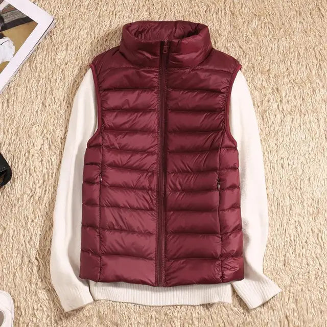 Veste doudoune légère zippée pour femme 9