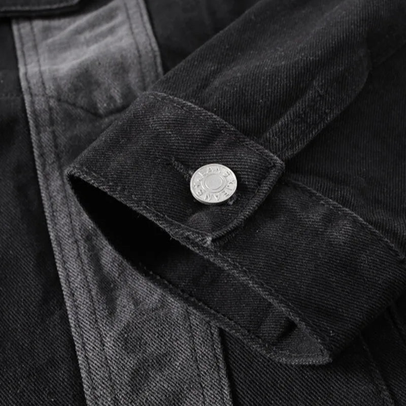 Veste en Jean Décontractée à Panneaux 3