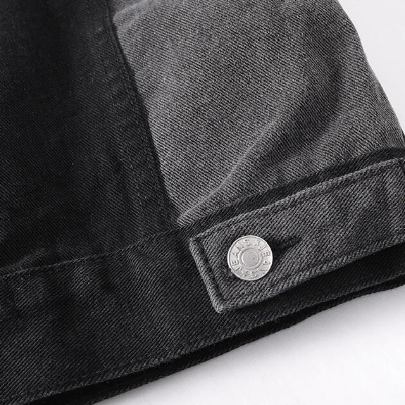 Veste en Jean Décontractée à Panneaux 5
