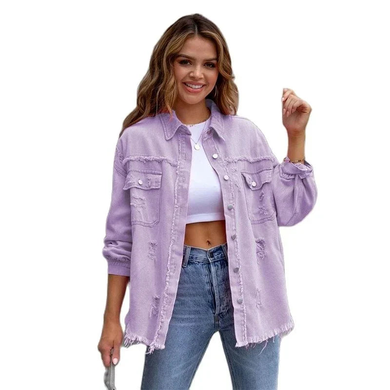Veste en Jean Femme Style Bohème Chic 2