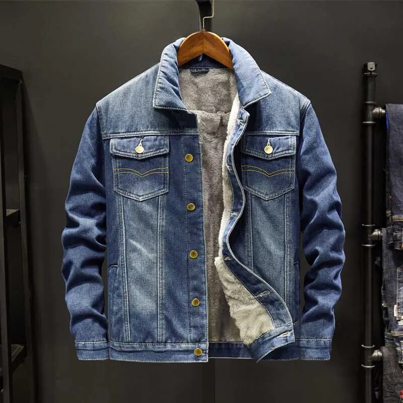 Veste en Jean pour Femme Style Classique avec Doublure en Fleece 2