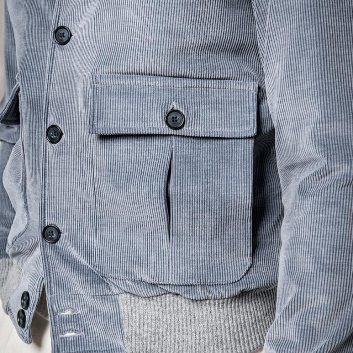 Veste en Velours Côtelé pour Hommes Moderne 4
