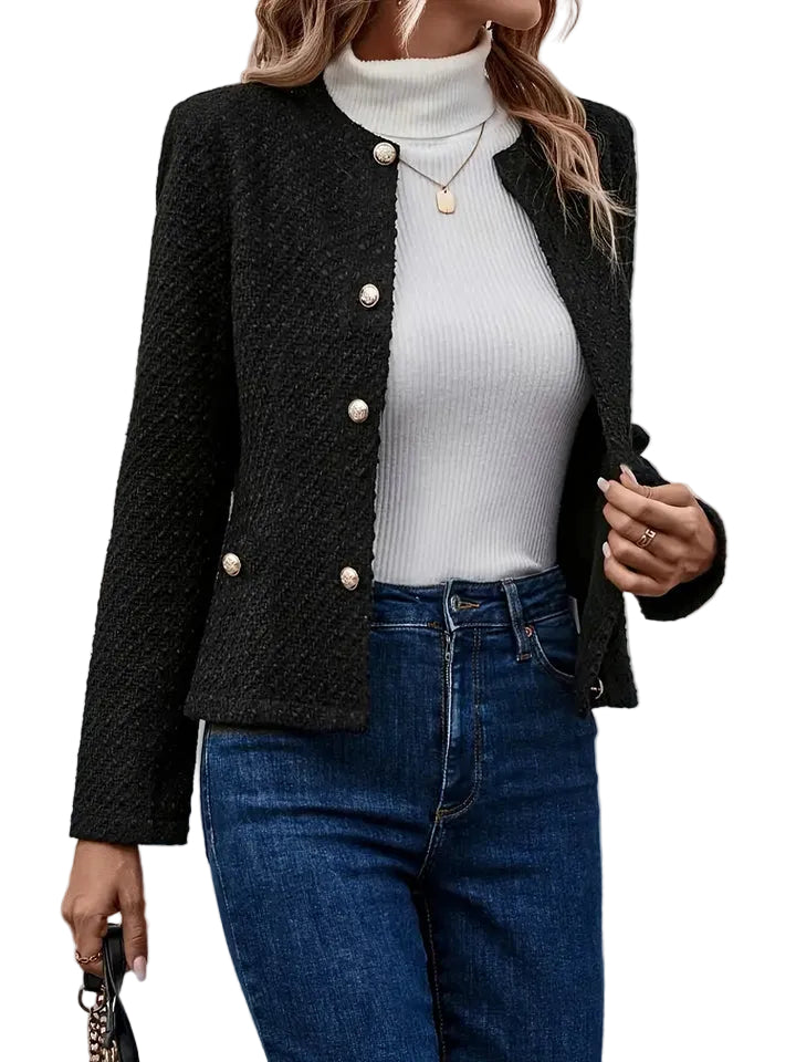 Veste pour Femme à Boutonnage Simple Chic 0