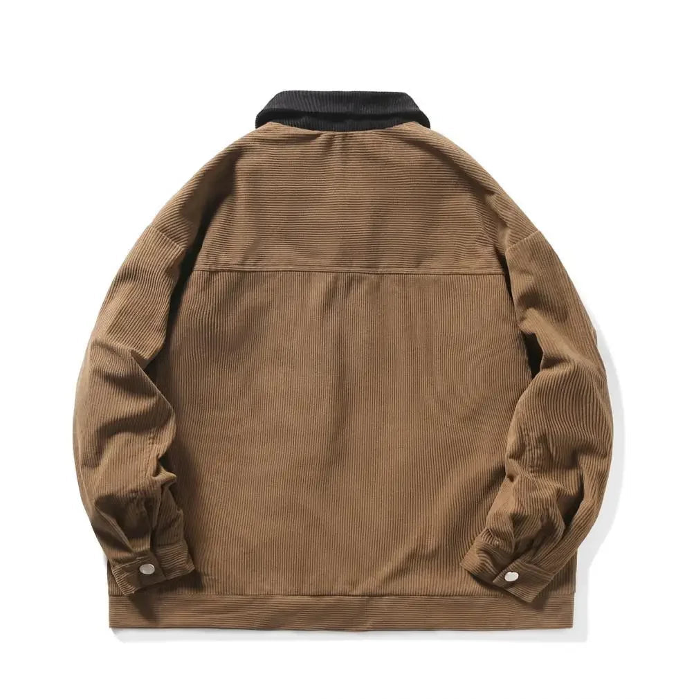 Veste pour Femme en Velours Côtelé Color Block 1
