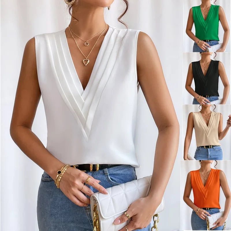 Women's Sleeveless Blouse Chic 1
