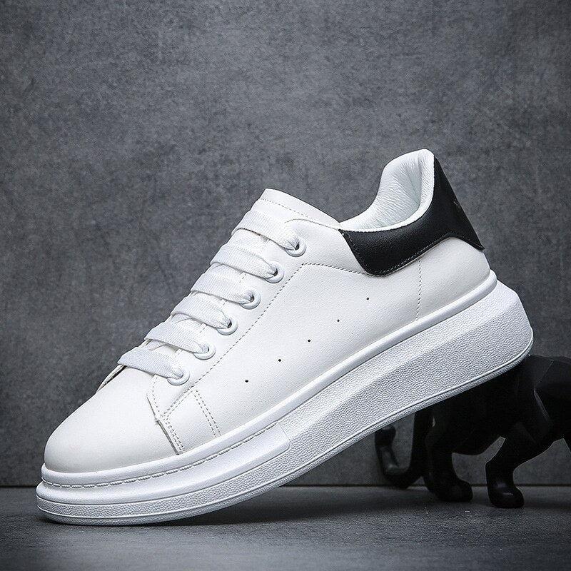 Baskets Homme Urbaines Cuir et Textile Confortables 4