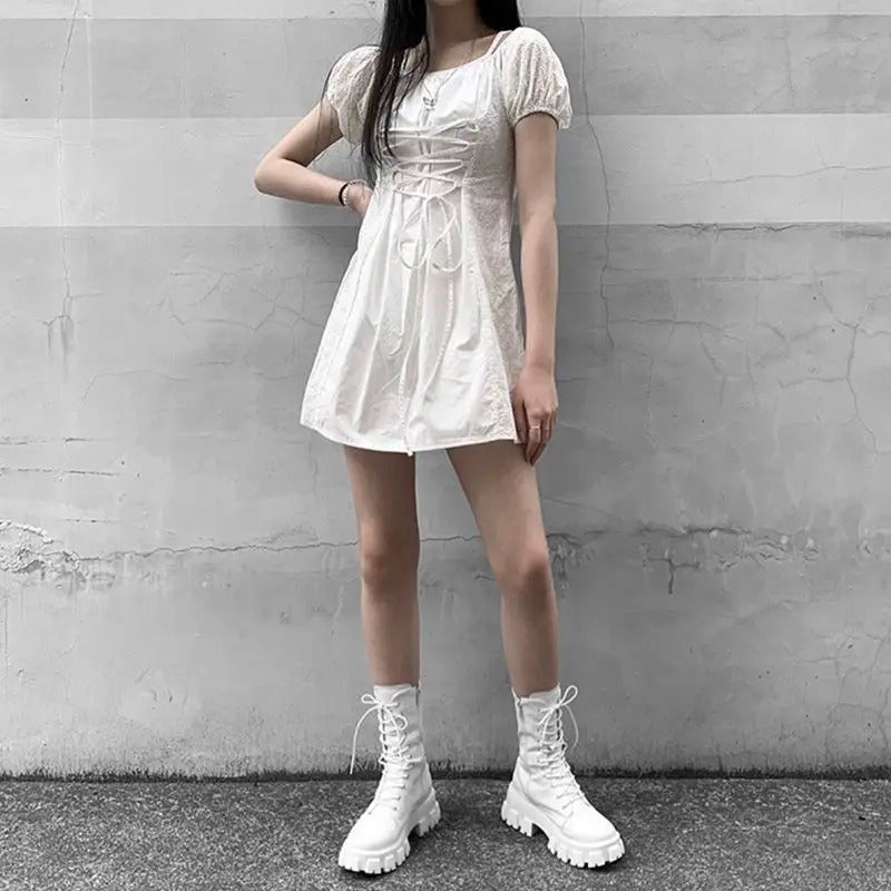 Bottes à lacets pour femmes