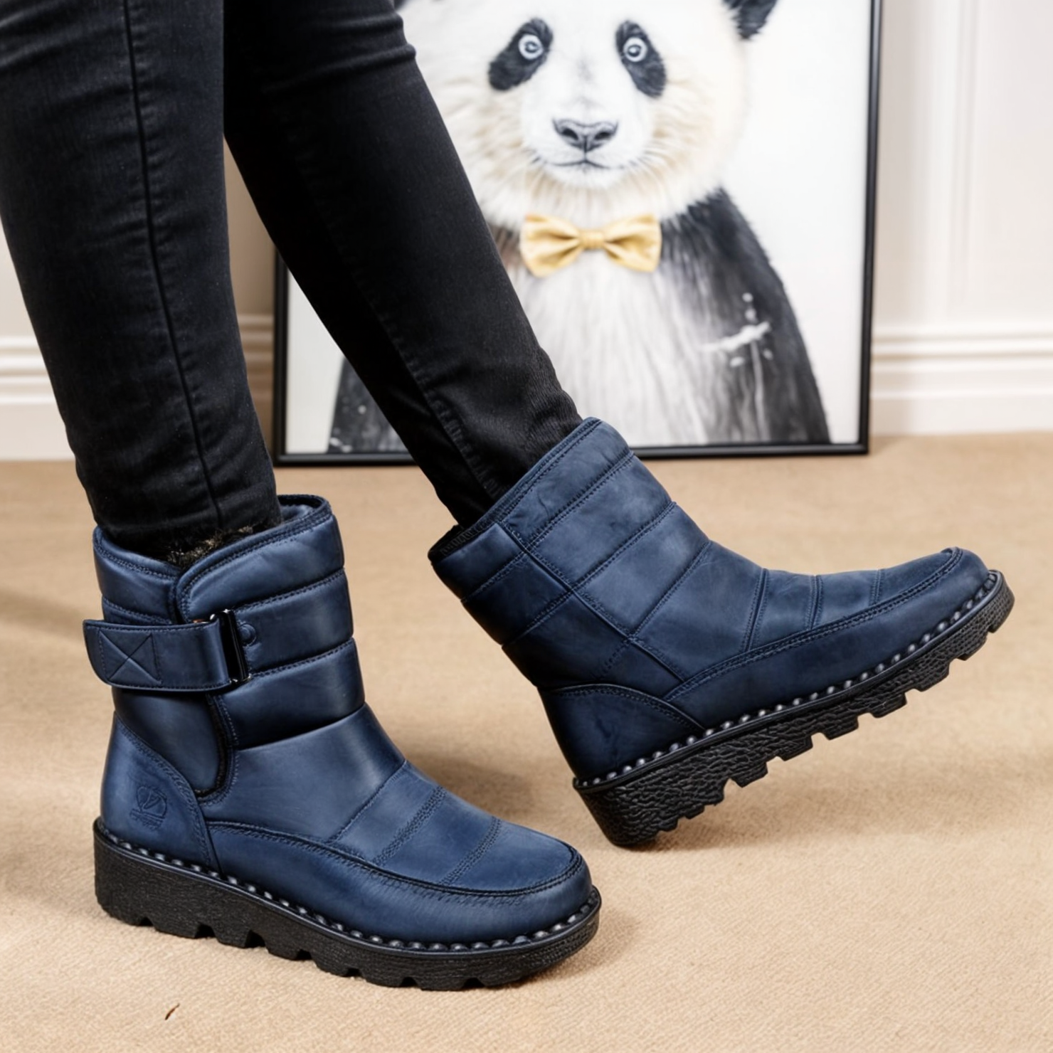 Bottes de neige imperméables antidérapantes pour femmes
