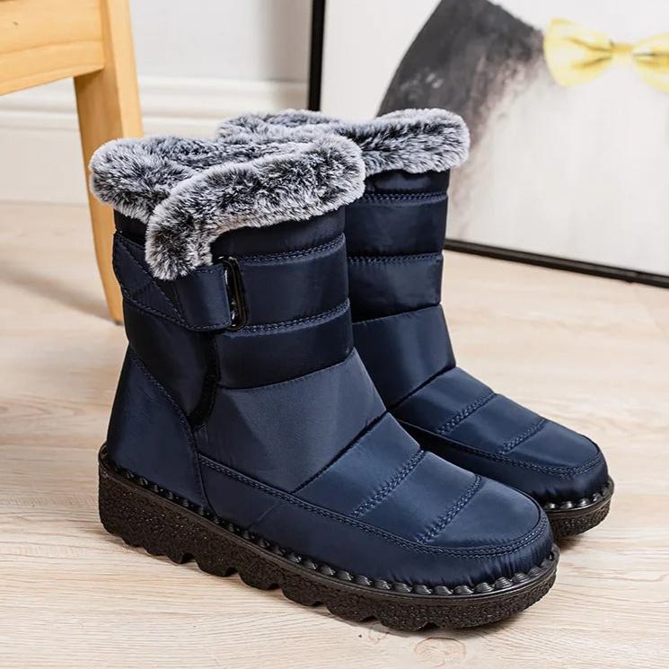 Bottines chaudes en fourrure de coton pour femmes