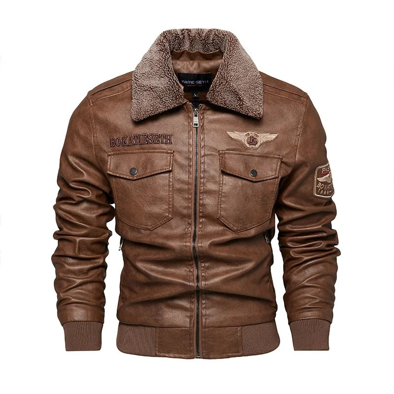 Veste de motard décontractée pour hommes