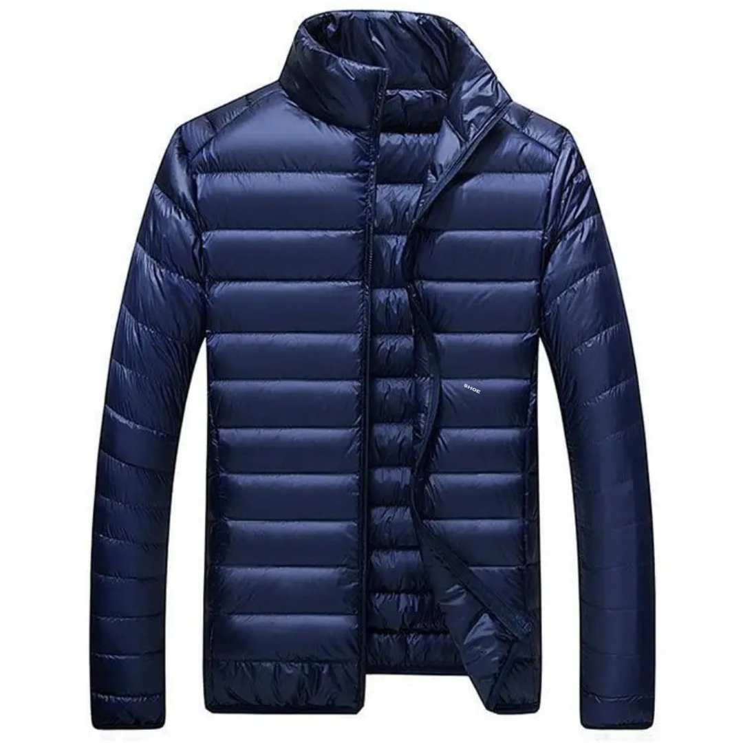 Veste en duvet de canard ultraléger blanche pour hommes