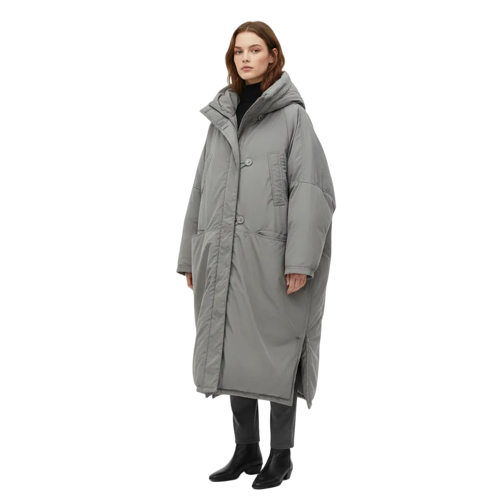 Manteau d'Hiver à Capuche Vintage pour Femme