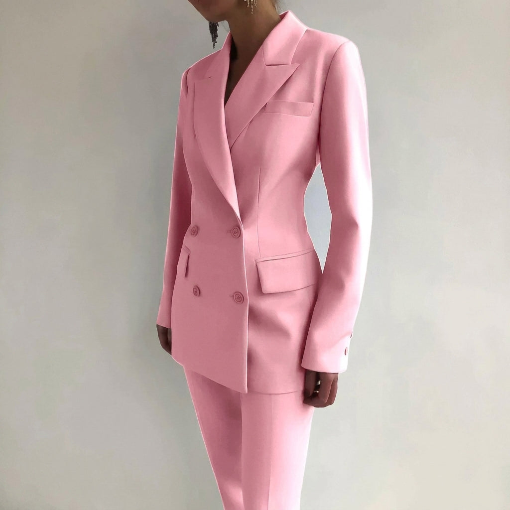 Ensemble Tailleur Pantalon Femme Élégant en Polyvalent