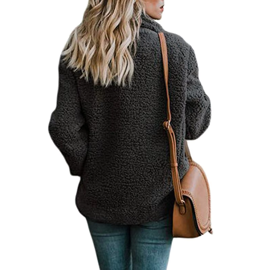 Veste molletonnée surdimensionnée pour femmes
