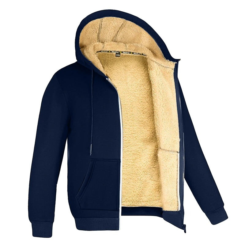 Veste polaire chaude et épaisse pour hommes