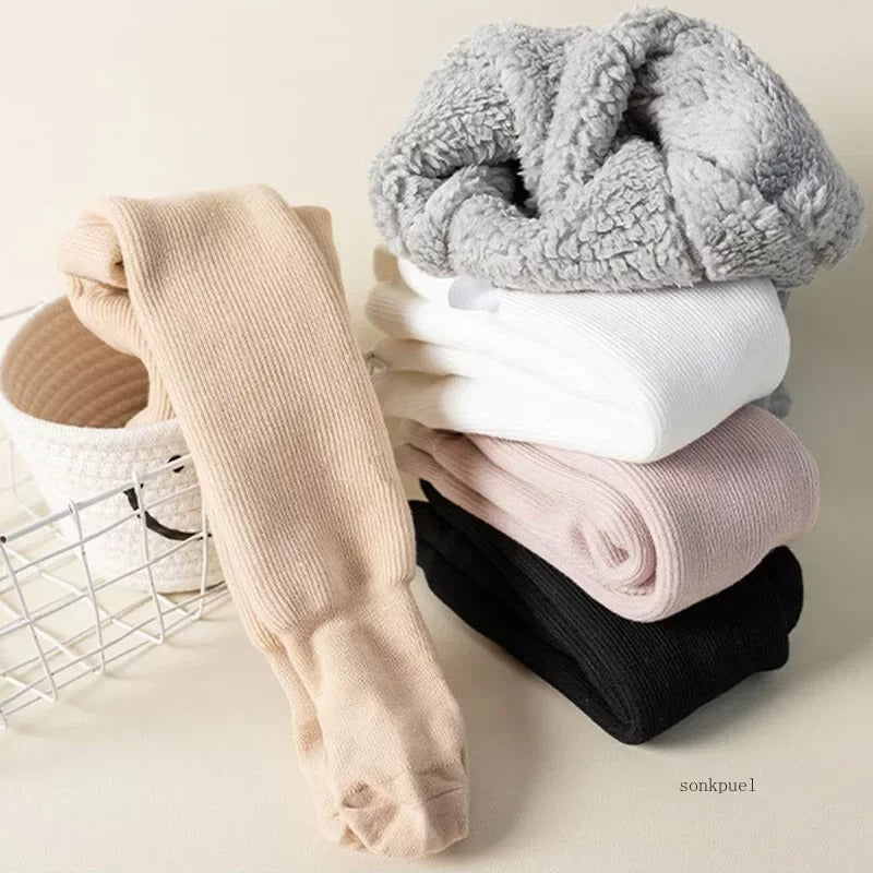 Collants d'hiver en coton épais pour enfants