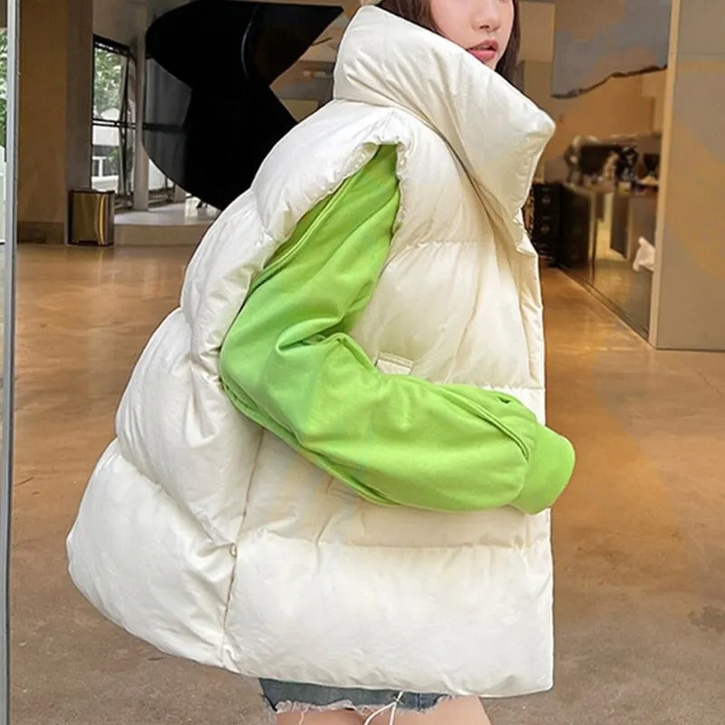 Gilet en duvet chaud pour femmes