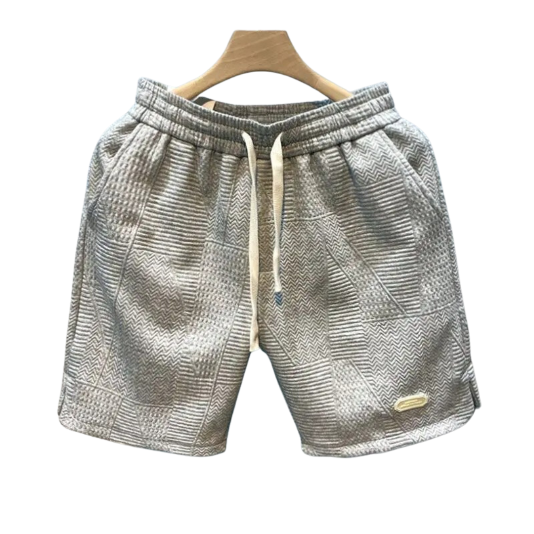 Short de sport à motif de vagues pour hommes