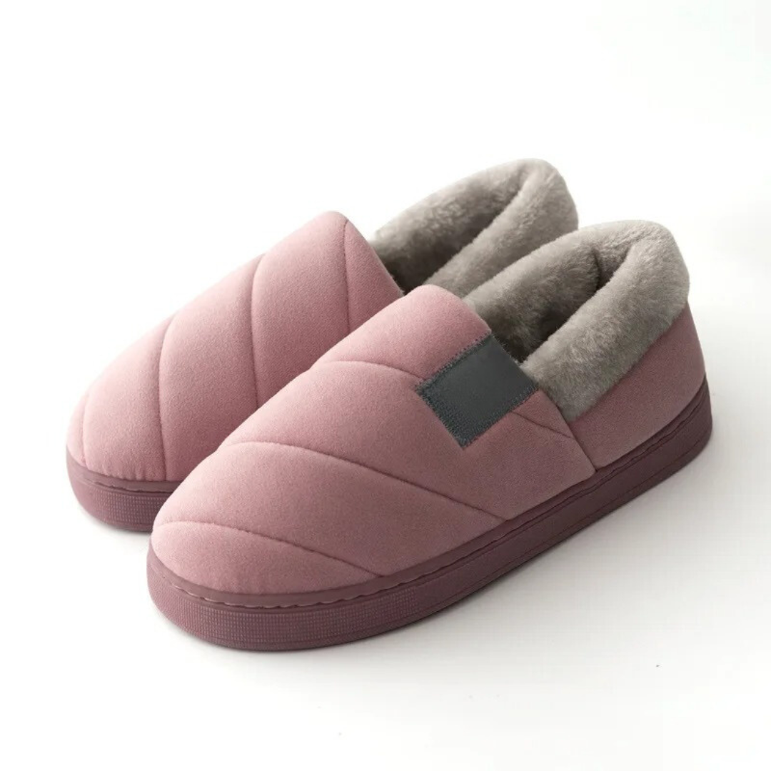 Chaussons en fourrure antidérapants pour hommes