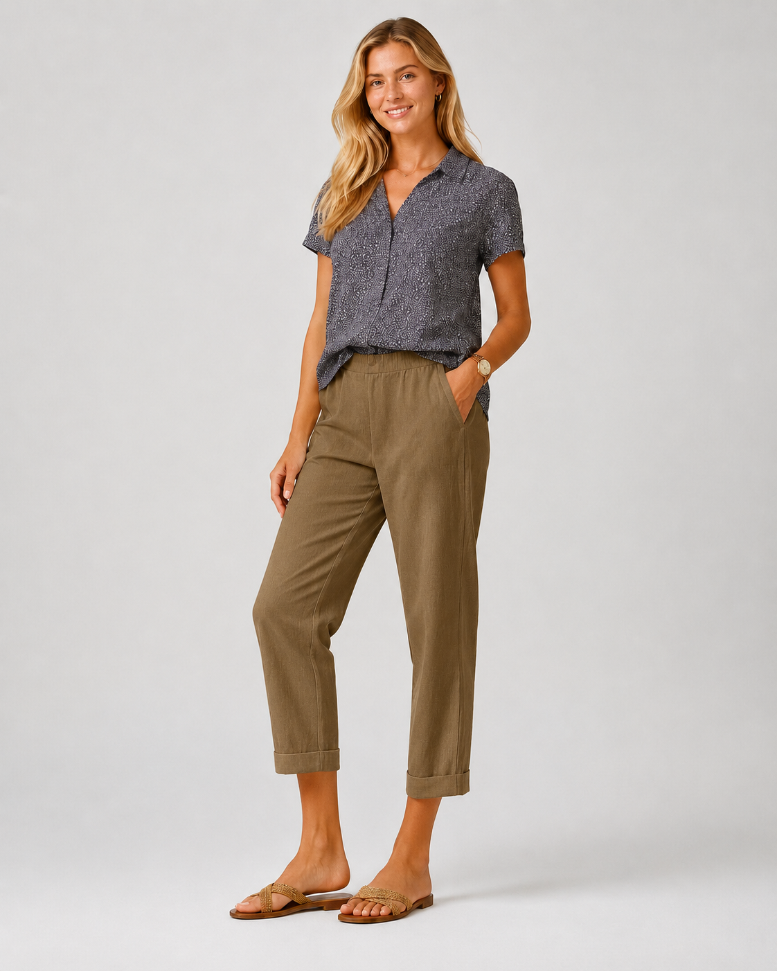Pantalon léger pour femmes style décontracté
