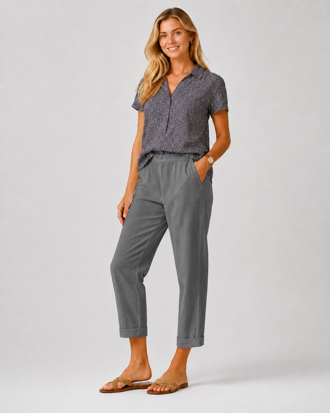 Pantalon léger pour femmes style décontracté