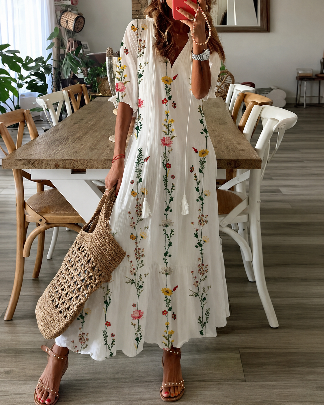 Robe longue maxi pour femme