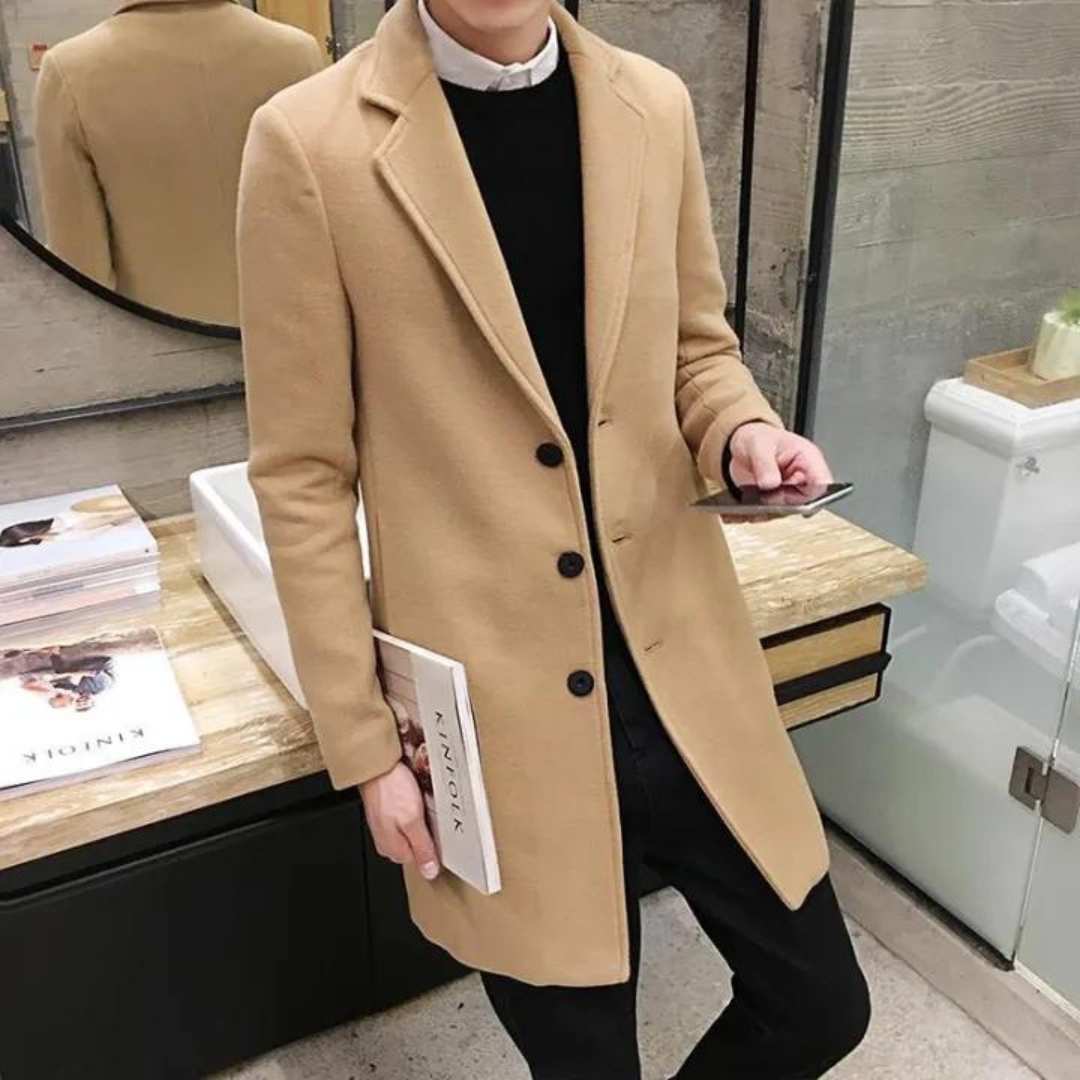 Trench-coat coupe-vent slim pour hommes