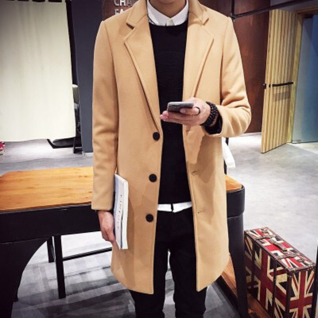 Trench-coat coupe-vent slim pour hommes