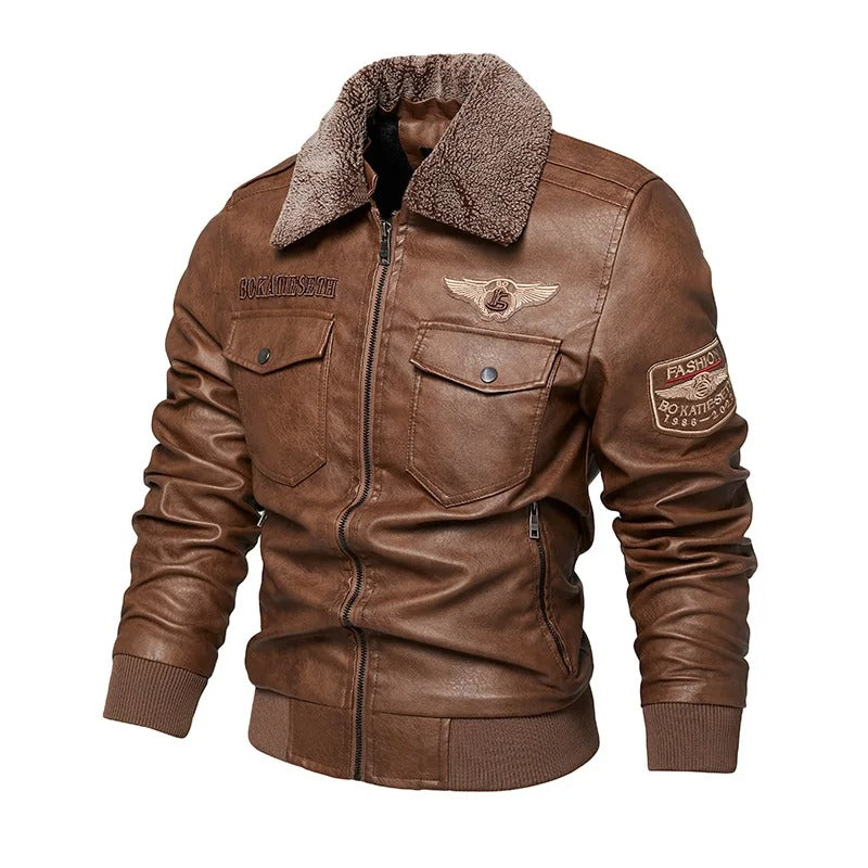 Veste de motard décontractée pour hommes