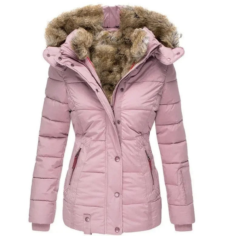 Veste chaude en coton matelassé pour femmes