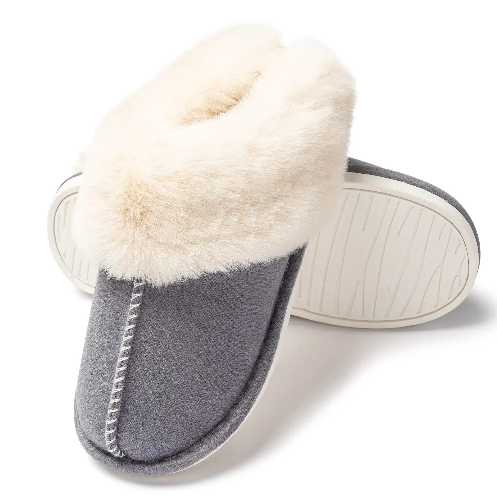 Chaussons d'intérieur en peluche pour femmes