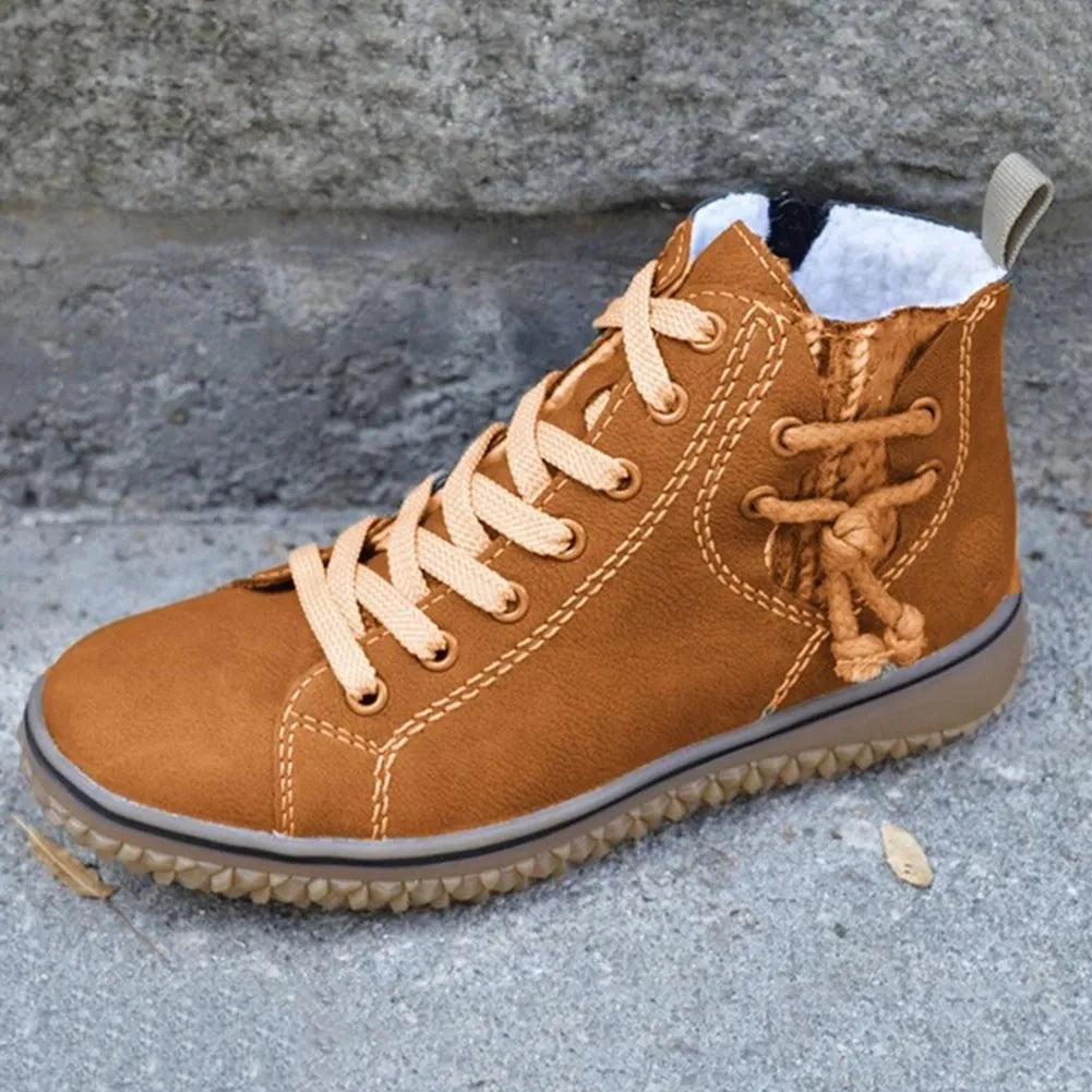 Chaussures Féminines Confortables Hiver Cuir Synthétique 4