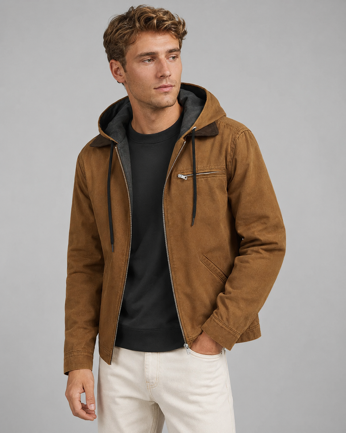 Veste Bomber d'Hiver pour Hommes Style Moderne