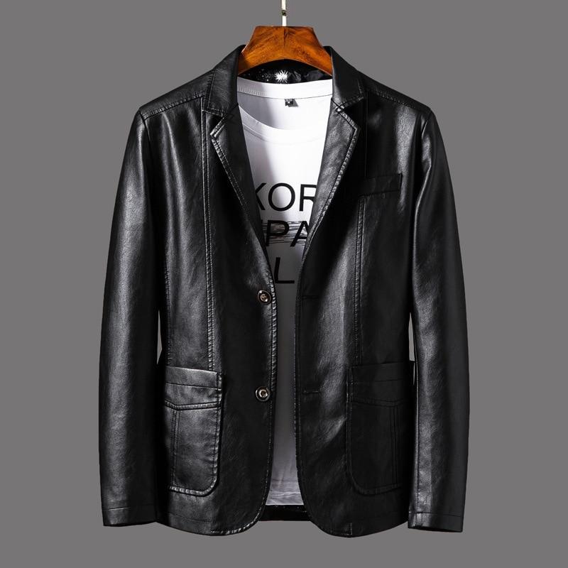veste blazer en cuir pour homme 1