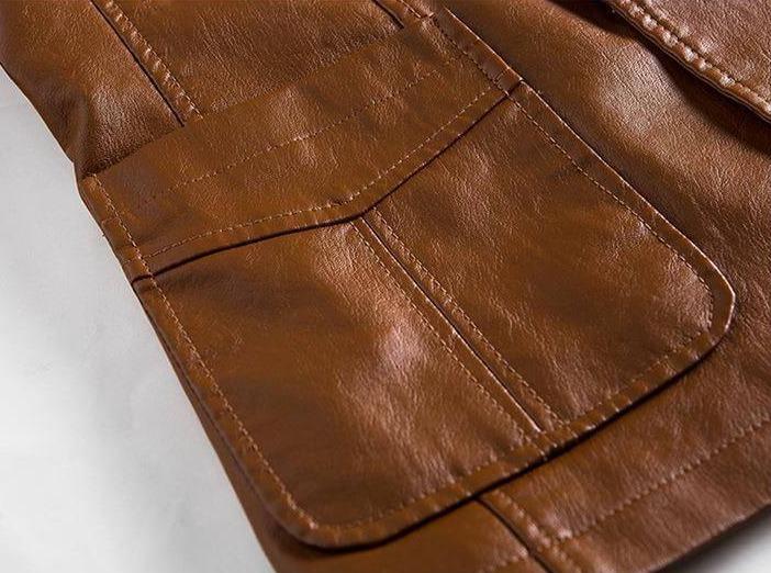 veste blazer en cuir pour homme 6