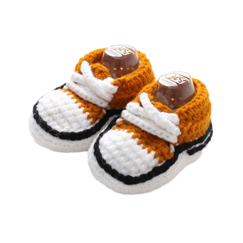 Chaussures à lacets en tricot