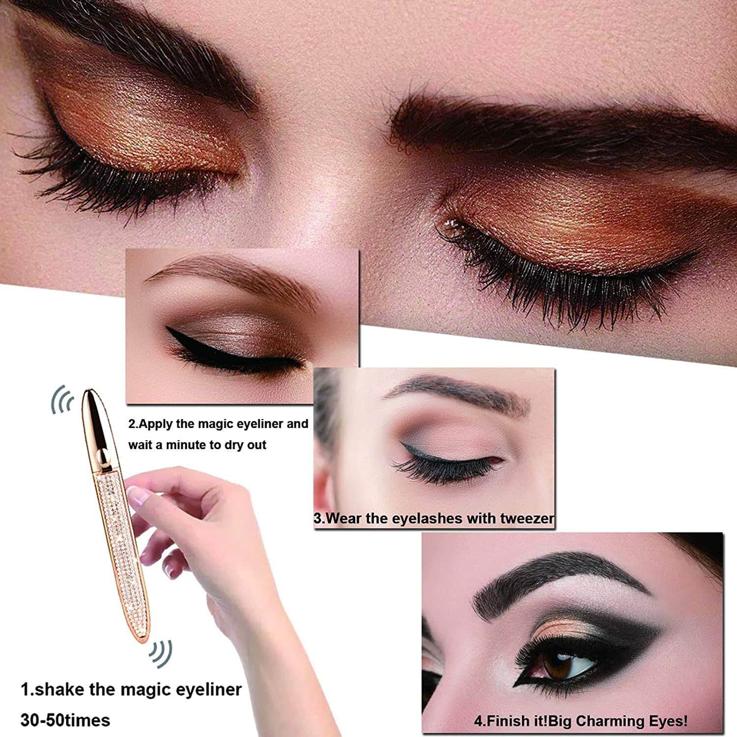Stylo Eyeliner liquide auto-adhésif